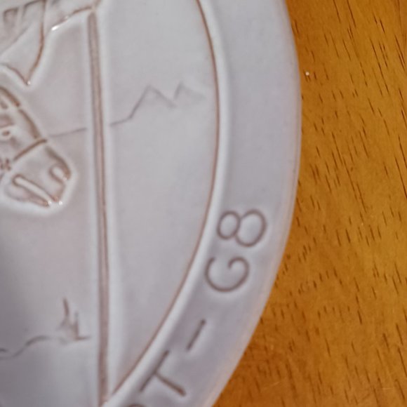 Vintage 1968 Frankoma Collectible Christmas Plate Flight Into Egypt Holy Family - Picture 6 of 9